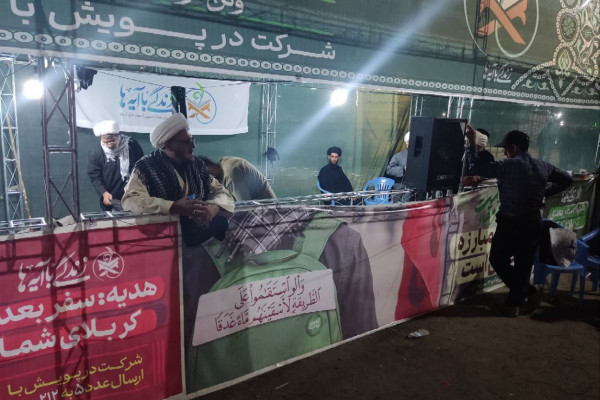 خدمت رسانی مبلغین و پرسنل اداره تبلیغات اسلامی شهرستان دره شهر در مرز بین المللی مهران