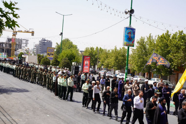 دسته روی عزاداری در ماتم پیامبر و امام حسن علیه سلام برگزار شد