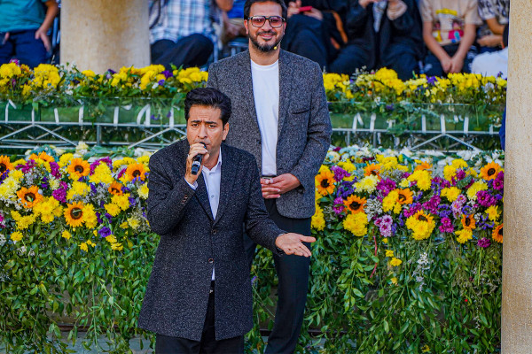 Holding the Mahfel Celebration at the Tomb of Hafez in Shiraz