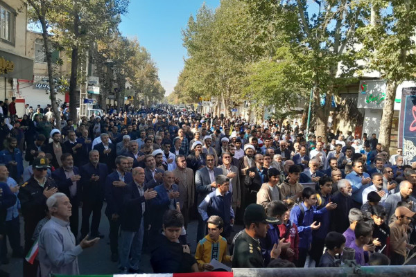 مردم شهرستان صحنه حماسه‌ای تازه در 13 آبان رقم زدند