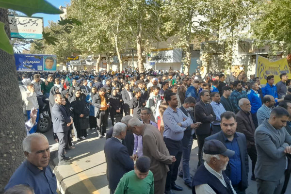 مردم شهرستان صحنه حماسه‌ای تازه در 13 آبان رقم زدند