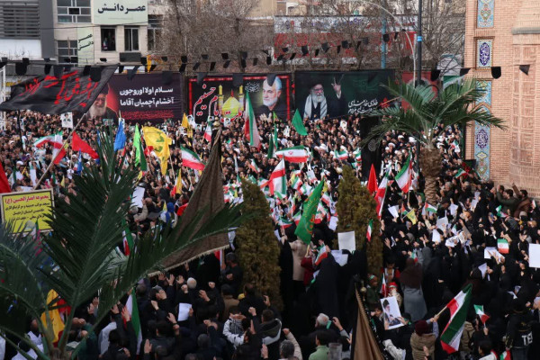 اجتماع عظیم مردم دارالارشاد اردبیل در خونخواهی رهبر شهید