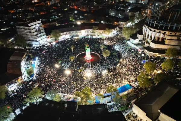 گلستان|تجمع خیابانی مردم دارالمومنین شهرستان گرگان