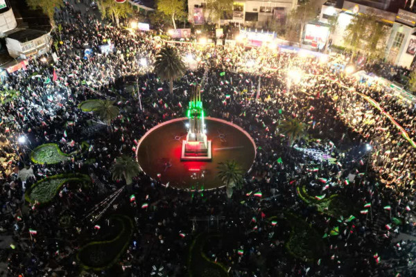 گلستان|تجمع خیابانی مردم دارالمومنین شهرستان گرگان