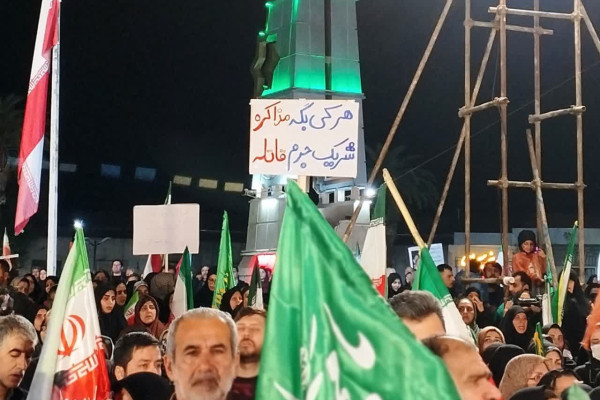 گلستان|تجمع خیابانی مردم دارالمومنین شهرستان گرگان