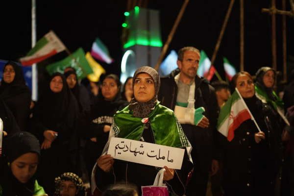 گلستان|تجمع خیابانی مردم دارالمومنین شهرستان گرگان