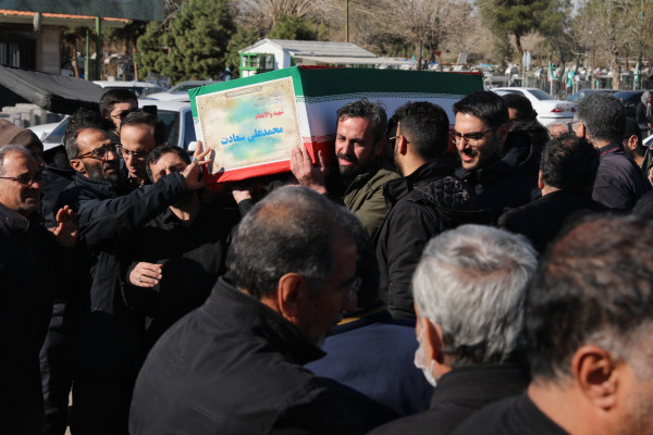 مراسم تشییع و تدفین شهید محمدعلی سعادت