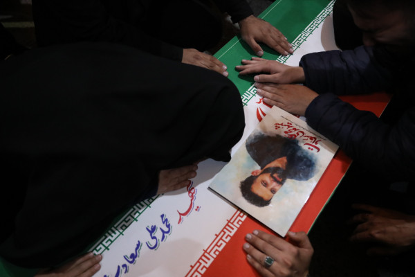 مراسم تشییع و تدفین شهید محمدعلی سعادت